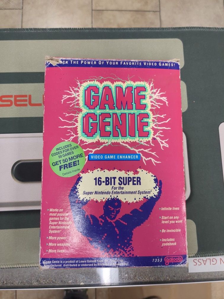 Game Genies For Super Nintendo Complete In Box
