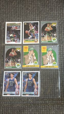 Shawn kemp Gary Payton Dana barros christian laetner timber wolves SuperSonics cards