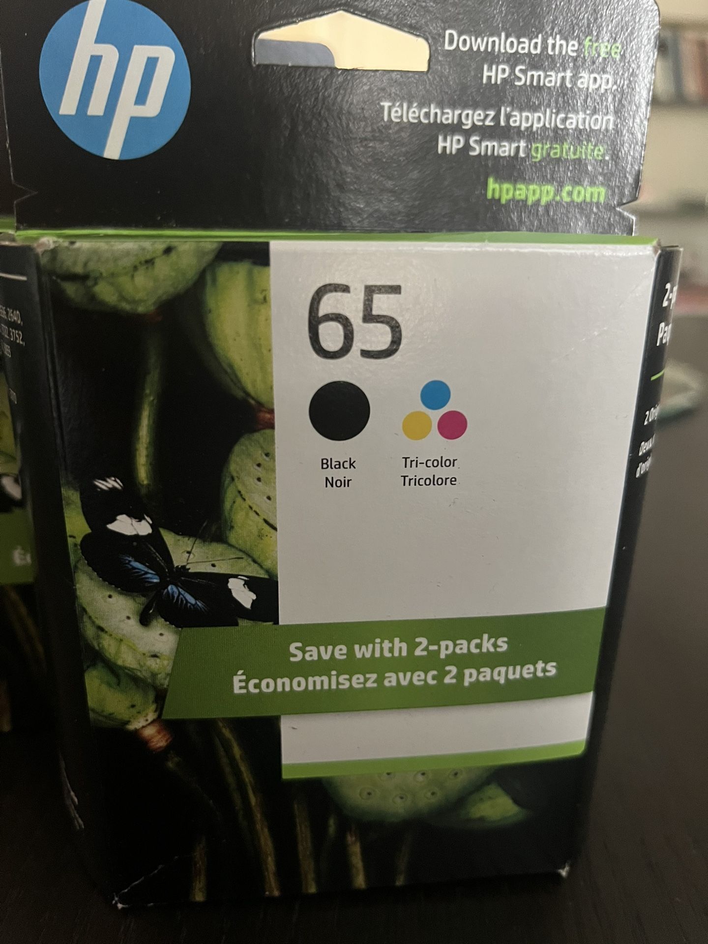 HP Printer Ink-2 Pack- Tri-color, Black