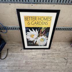 Framed Vintage “Better Homes & Gardens” Print – November 1935 