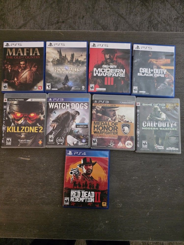 PS5,PS4 And PS3 Game Lot