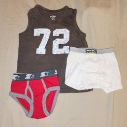 4T Boys Shirt ,& Underwear • Set of 3