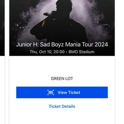 JUNIOR H 10/10 BMO FLOOR SEATS