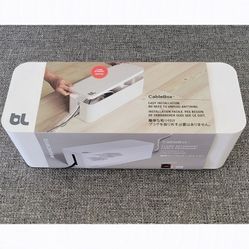 Cable Management Organizer Box for Loose Tangled Wires, Power Strips - New