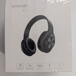 LETSCOM Bluetooth Headphones, 100 Hours Playtime Bluetooth 5.0