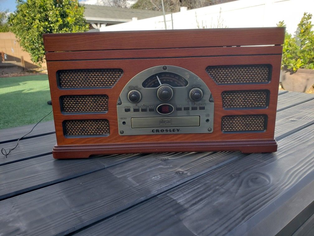 Crosley 4 in 1 retro stereo.
