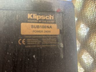 Kilpsch Speakers And Sub 