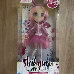 Rare Anime Retired Shibajuku Shizuka Pink Hair Doll