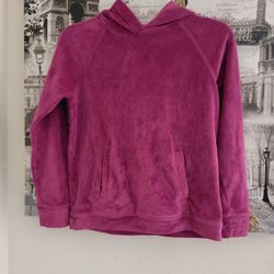 Girls Pink Cozy Hoodie.