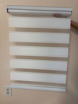 Cordless zebra blinds