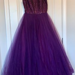 Madison James Purple Prom Quinceanera, Formal Dress