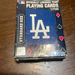 Used LA Dodgers Playing Cards