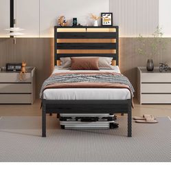 Twin Platform Bed Frame 