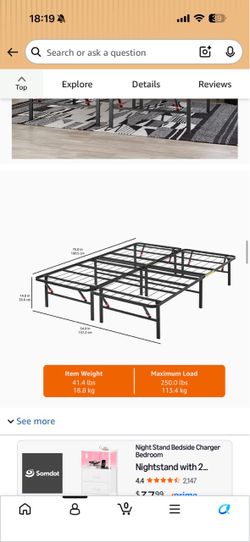 Twin size foldable bed frame
