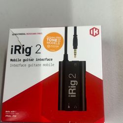 IK Multimedia iRig 2 Portable Guitar Audio Interface