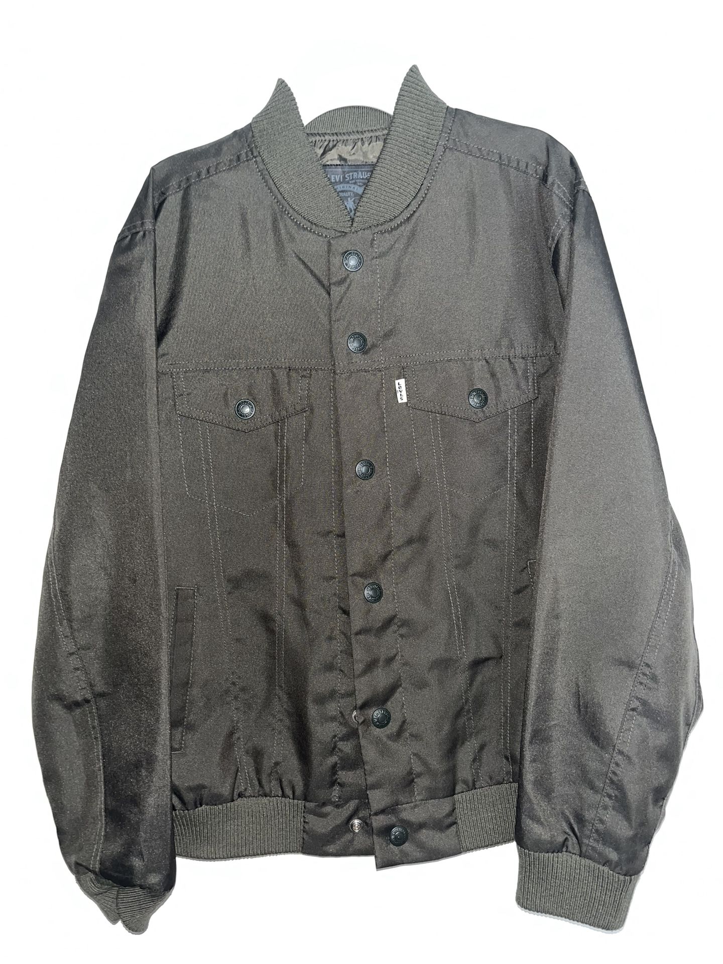 Levi’s Boys Bomber Jacket Size L Olive Green Excellent Used Condition. Fits Men Xsmall-small