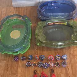Beyblades  with 3 arenas