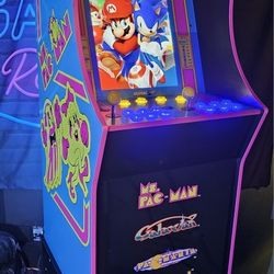 Retro Gaming Ms Pac Man Arcade 1up With Over 15,000 Video Games 