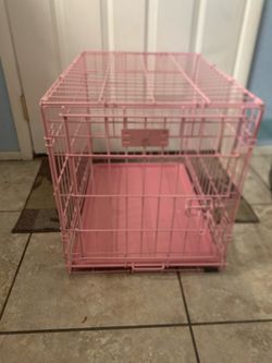 PINK Animal Crate Kennel