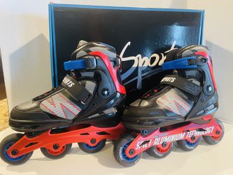 BRAND NEW - 2PM Nebula Adjustable Inline Skates, Red, Size Large 4Y-7Y