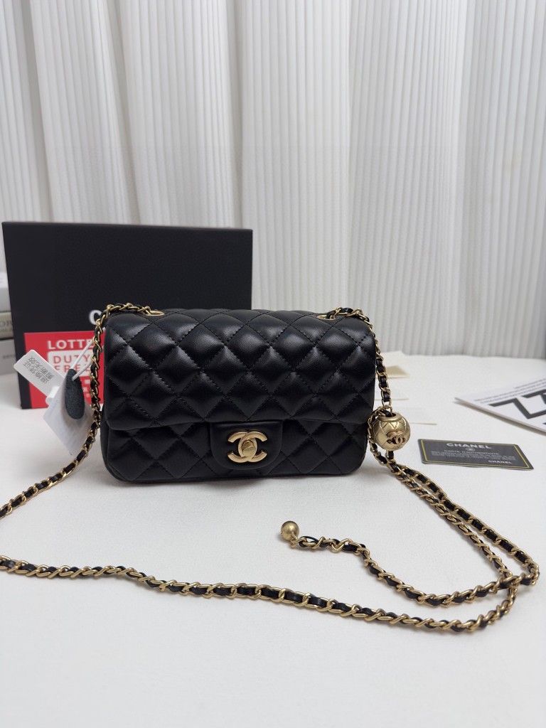 Black crossbody handbag