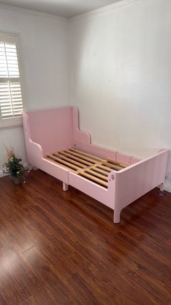 Pink adjustable Bed Frame with Side Rails ikea