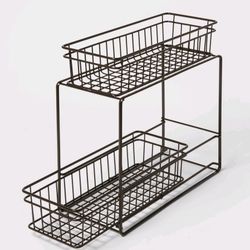 **REDUCED PRICE** Durable And Beautiful 2 Tier Storage Rack, Slide Out 