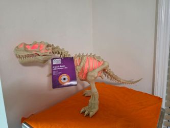 Jurassic World Dinosaur Fossil LED Skeleton T-Rex Halloween 12” Figure Sound New,26" Large.