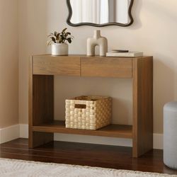Leif 37" Storage Console-Smoked Oak SKU26919,  Like New, Perfect Condition