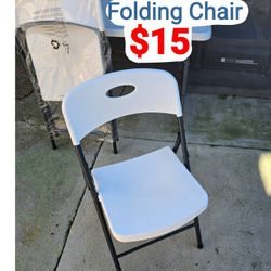 Brand New Folding Chairs Light Weight, Stackable, Compact, 350lb Limit, For Parties, Events, Everyday Use