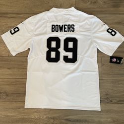 Men’s Las Vegas Raiders 89# Brock Bowers White Stitched  Jersey, S To 3Xl