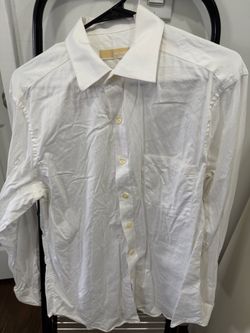 Michael Kors White Button-Down Dress Shirt