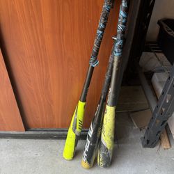 Three Kids Baseball Bats