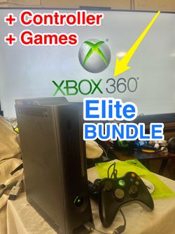 Xbox 360 ELITE Console Bundle • Like New Games / discs • controller