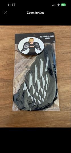 Glitter Marabou Wings Costume Accessory
