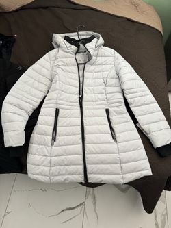 White Nautica Puffer Jacket