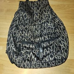 Black and Brown Hanae Mori backpack up for grabs