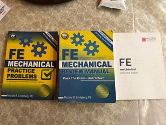 COMPLETE PPI FE Mechanical Exam Prep Bundle - Lindeburg Review Manual, Practice Problems + NCEES Exam* NCEES
