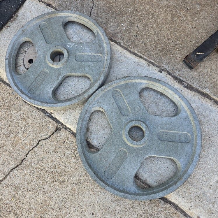 2-45lb Olympic Weight Plate Set 