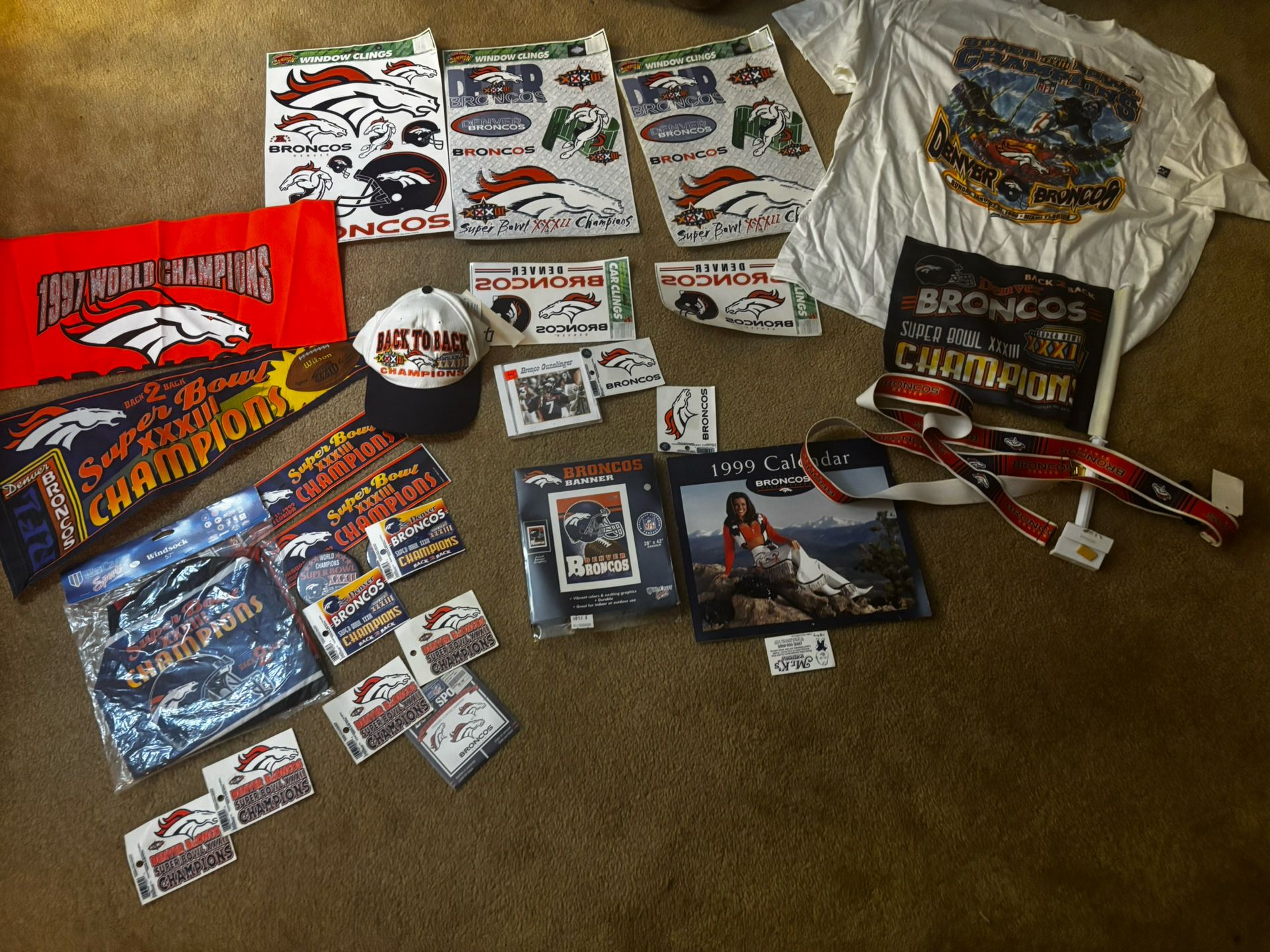 Denver Broncos Lot , Super Bowl Champions 