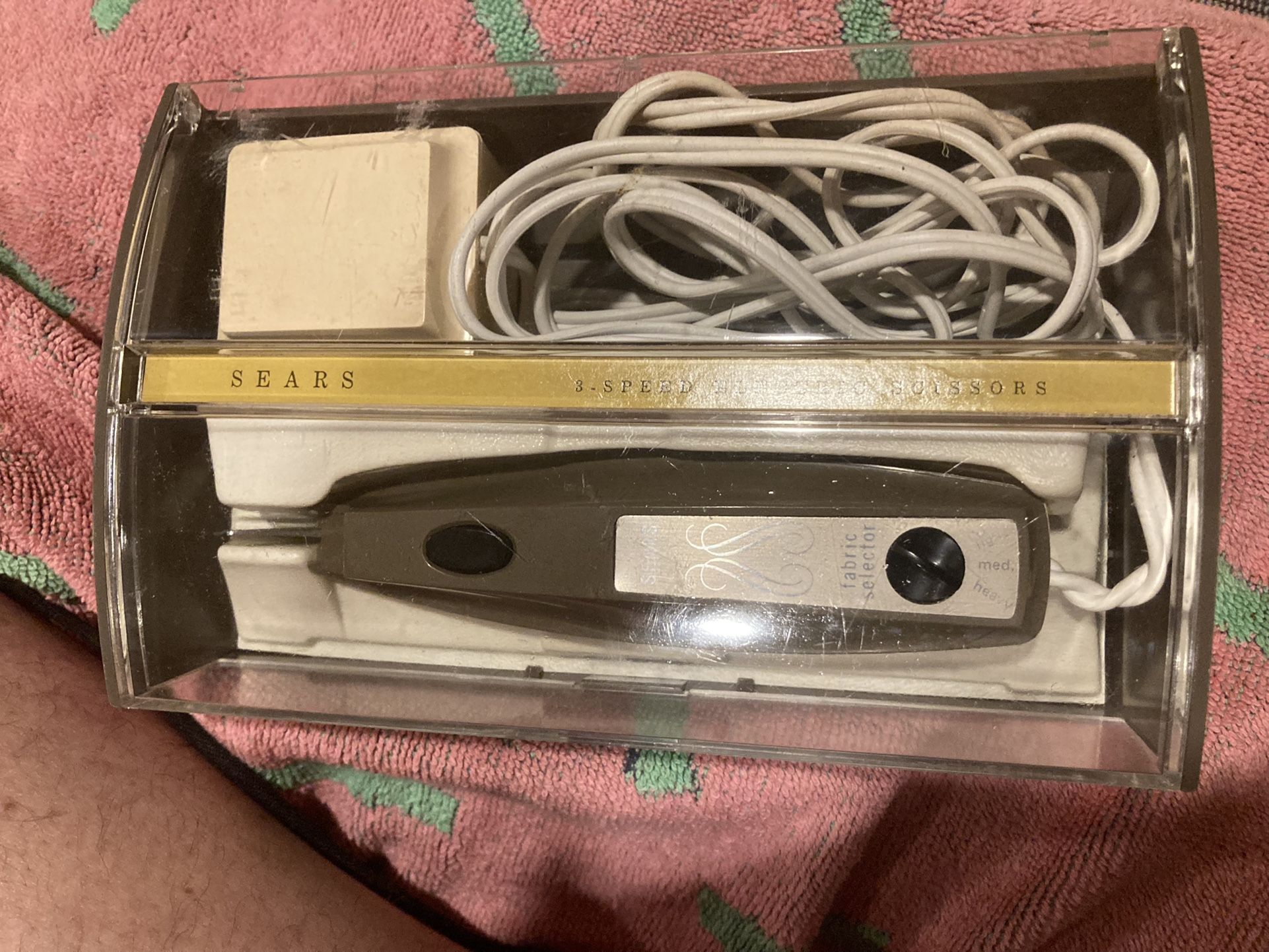 vintage sears electric scissors