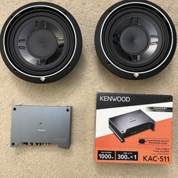 Rockford Fosgate P3 Shallow 10” Subwoofer With Kenwood 1000 Watt Amp