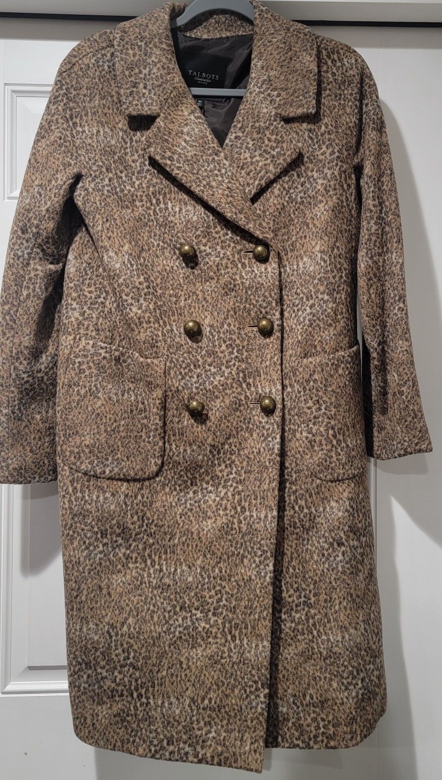 Talbots Coat Animal Print Size 10