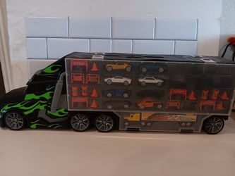 Toy Truck Car Carrier with Cars & Accessories