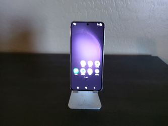 Samsung Galaxy S23 Lavender Cell Phone & Lamicall Adjustable Cell Phone Stand