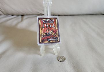 Flickback 1942 Trivia Challenge Playing Cards Deck Complete with Case Made in 2000s
