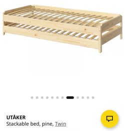 Ikea stackable twin bed frames