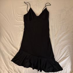 Black mini dress
