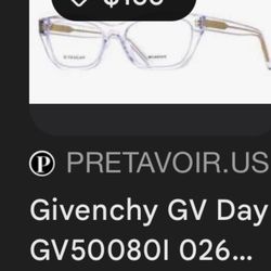 Givenchy Clear Glitter Sunglasses 