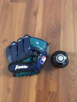 Seattle Mariners kids first glove and ball combo
